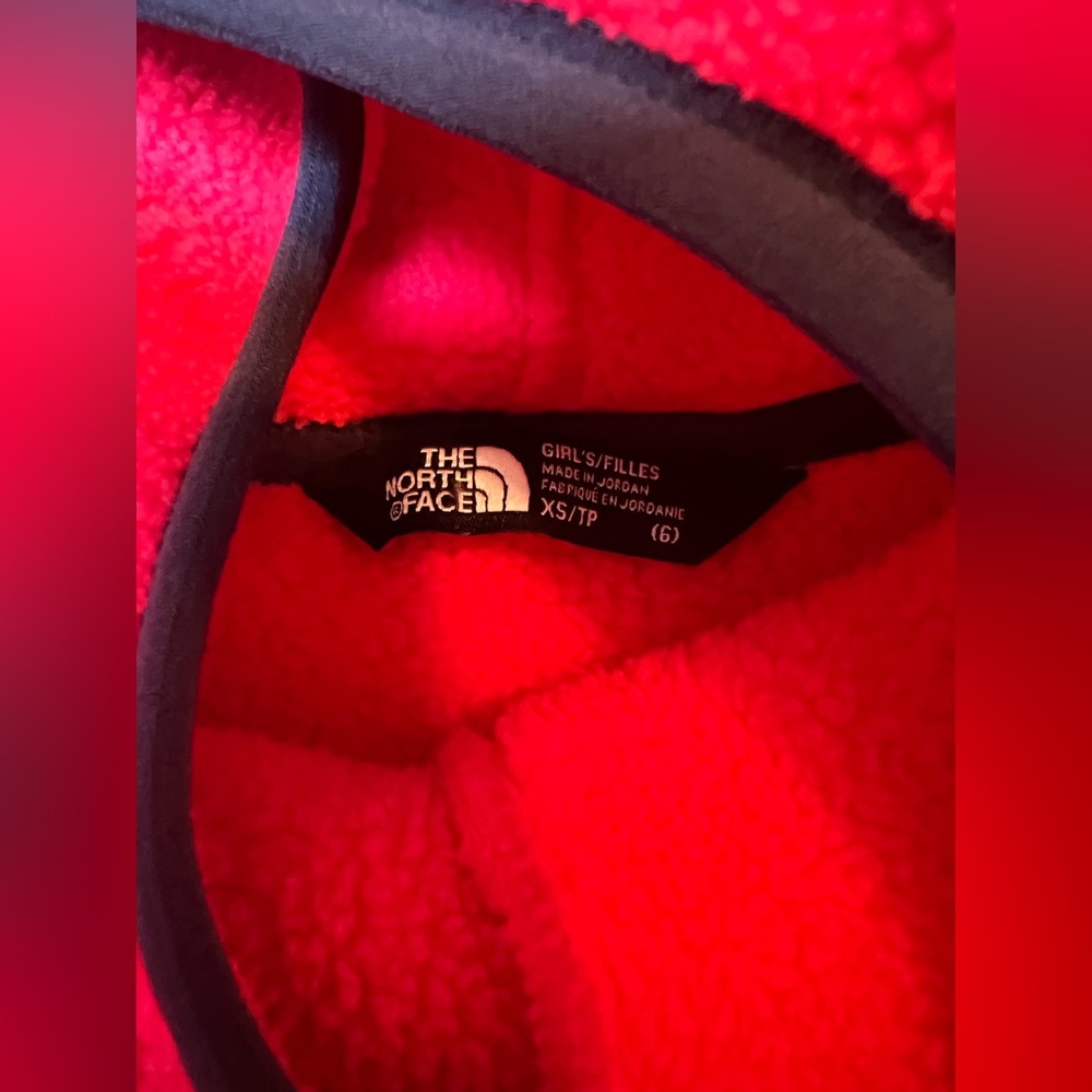 The North Face Kids' Pink and Navy Hoodie - Picture 5 of 6